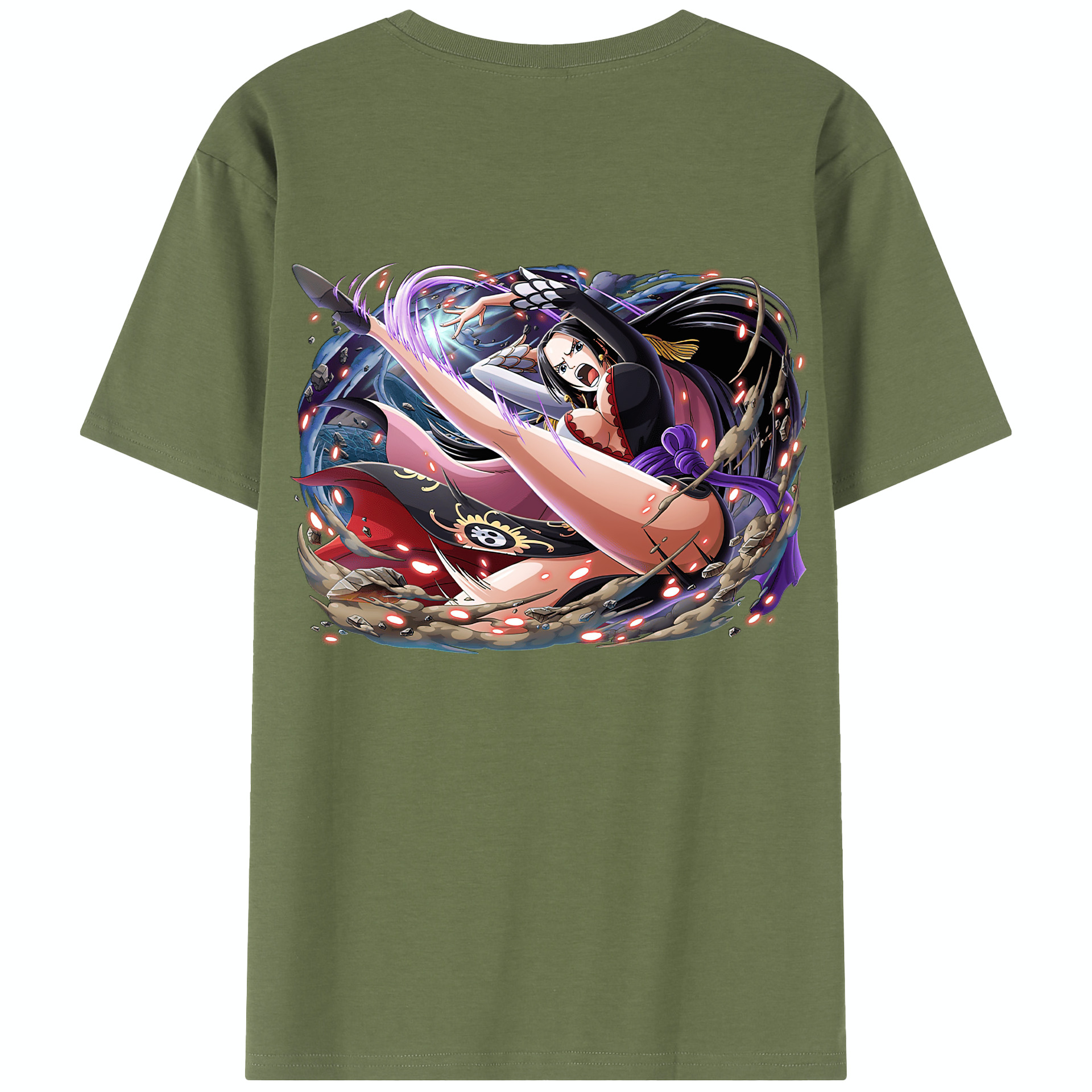 ワンピース ボア・ハンコック ONE PIECE Boa·Hancock 綿100％半袖Tシャツ（背面プリント）